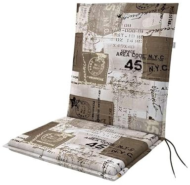 Doppler / Niederlehner Living/Gartenstuhlauflage/Niederlehner/Beige Weiß/ca. 100 x 48 x 6 cm