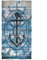 Zomer Strandtuch 70x140cm,Bedrucktes Mikrofaser Badetuch Frottee-Anker und Ruder,Nautischer Stil