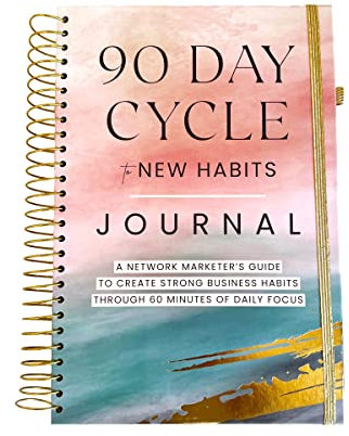 90 Day Habits Journal – 90TageGewohnheitsplaner für NetzwerkMarketing – Direktverkaufsplaner für MLM Marketing Books – Network Marketing Book Journal – 90TageZyklus zu New Habits Marketing