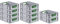 PROREGAL SuperSparSet 10x Eurobox NextGen Color | HxBxT 12x30x40cm | 11 Liter | Griffe grün offen | Glatter Boden | Eurobehälter, Transportbox, Transportbehälter, Stapelbehälter