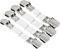 S & S PRODUCTS 4 Ironing Board Clip Covers Multipurpose Elastic Iron Board Cover Holds In Place Wrinkle Free Surface Fits Most Boards Clips for Bedding, Mattress, Bed Sheets, Sofa Cushion