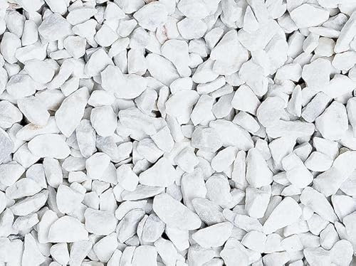 Graniglia, granulato per giardino, Bianco Carrara 12-16 mm (25 Kg)