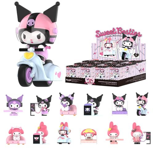 POP MART Sanrio Charaktere Blind Box Lovely Melody Kuromi Actionfiguren Sammlung Geschenk für Festivals 12PC