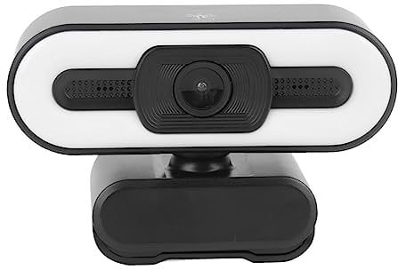 1080P Webcam with Microphones and Speaker, HD Video Conference Web Camera with Night Mode Noise Reduction Mic for Online Live Broadcasting