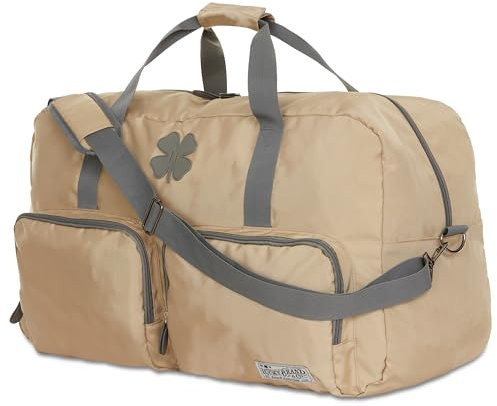 Lucky Brand Unisex große Seesack, verstellbarer Riemen, faltbarer Weekender, Hellbraun, 65L, Lky-325-27-65