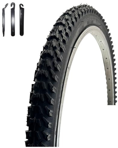1 x VEE Rubber V158 26 Fahrradreifen Schwarz 50-559 (26 x 1.95) inkl. Reifenheber