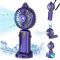 FainFun Mini Ventilateur, 5000mAh Ventilateur Portable Rechargeable USB, 5 Vitesses Réglables, Ventilo Portable de Brumisation, Petit Ventilateur für Büro, Einkaufen, Reisen (Violet)