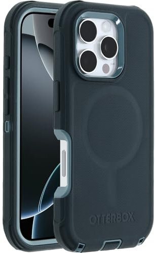OtterBox Defender Series MagSafe Case for iPhone 16 Pro, Shockproof, Drop Proof, Ultra-Rugged, Protective Case, 7x Tested to Military Standard, Green