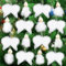 Weiß Christbaumschmuck Anhänger Set, 16 Stück Weihnachtsbaumschmuck Weiss Weihnachtsengel Schneeflocken Weihnachtsbaum Deko