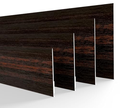 DQ-PP FENSTERLEISTE – 15m Länge – 30mm Breite – 1,5mm Stärke – Mahagoni – Flachleisten Kunststoffleisten Profileleisten Abschlussleisten