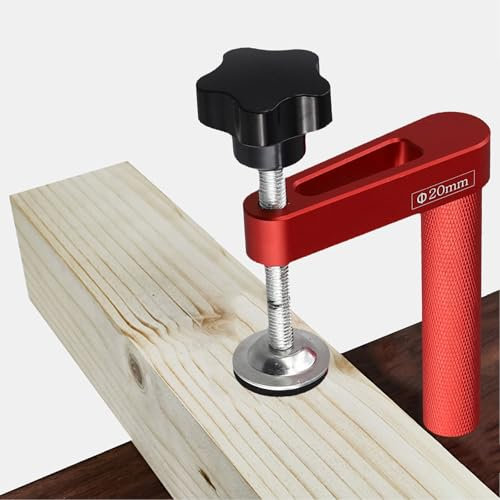 Zeroupshop 1 PCS Bench Dog Clamp,19 mm Bench Dog Hole Clamps for Woodworking Tools All Metal MFT Clamp Fast Acting Hold Down Clamps for Workbench MFT Table (19mm)