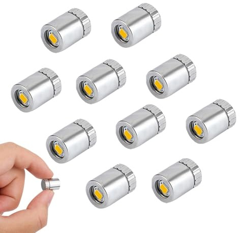 BTFO 20pcs Mini LED Lights, Tiny Lighting Battery Operated for Craft Dollhouse Miniature Electric Lamp Models for Micro Lantern Decoration Small Doll House Accessories Supplies(Warm White Light)
