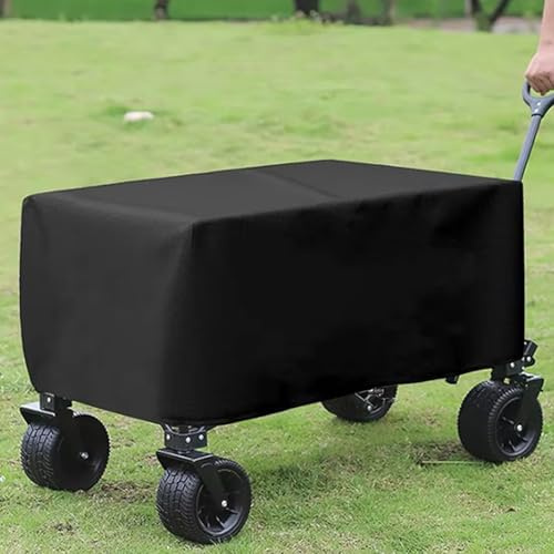 Faltbare Abdeckung für Gartenwagen, langlebig, Strand, Camping, Wagen, wasserdicht, staubdicht, UV-beständig, tragbare Trolleyabdeckung für Gartenwagen (96 x 65 x 30 cm)