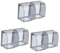 DIYEAH 3 Set Copripresa Adesivo Per Protezione Elettrica Facile Installazione E Rimozione Senza Residui Adatto Bagni Uffici E Esterni 2 Pezzi*3