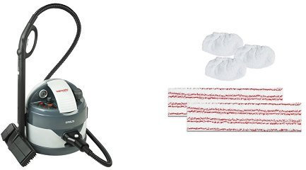 Polti Vaporetto Eco Pro 3.0 Steam Cleaner, 4.5 Bar & Polti PAEU0324 Vaporetto Kit - 2 Microfibre Cloths + 3 Sockettes