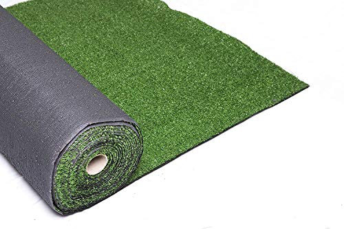 Prato Golf Verde Artificiale 7mm x h2x10 mt - Tot. 20m² | Erba Giardino Artificiale | Tappeto Verde Erba | Manto Prato Sintetico 7MM