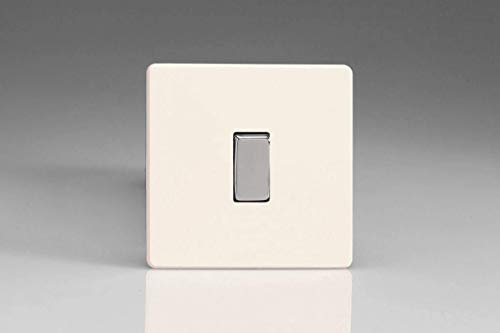 Varilight Primed Ready to Paint Flat Plate Screwless 1 Gang 2-Way 10 Amp Light Switch