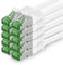 1aTTack.de Câble Réseau Cat7 Cat 7 10 GB/s - 10x 1m - RJ45 Ethernet LAN DSL Routeur Modem - Blanc