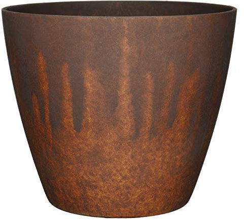 Classic Home and Garden Jardinière en résine Rouille brunie 20,3 cm