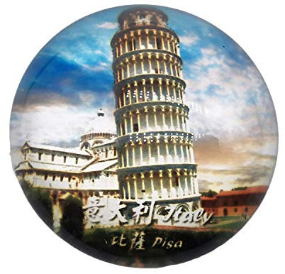 3D Pisa Italien Kühlschrank Kühlschrankmagnet Kristallglas Magnet Tourist Travel Souvenir Sammlung Geschenk Magnetische Aufkleber Home Küche Dekoration