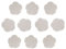 Hellery 10pcs Décorations pour La Maison De Diffuseur D'huile Essentielle De Pierre D'aromathérapie De Rose Blanche