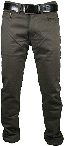 Mastino - Pantalone Uomo Felpato Imbottito Pile Termico Foderato Caldo Inverno Elastico Regular Fit da46 a 64 (62 - Noce)