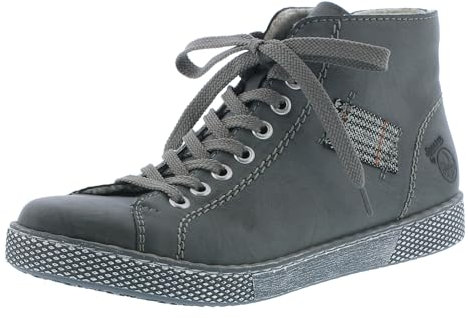 Rieker Z1223, Stivaletto Donna, Grigio, 38 EU