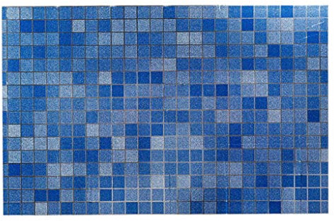 VPbao Mosaic Blue Wallpaper Kitchen Decor Anti Oil Waterproof Self Adhesive Tile Wall Paper Sticker Patterns