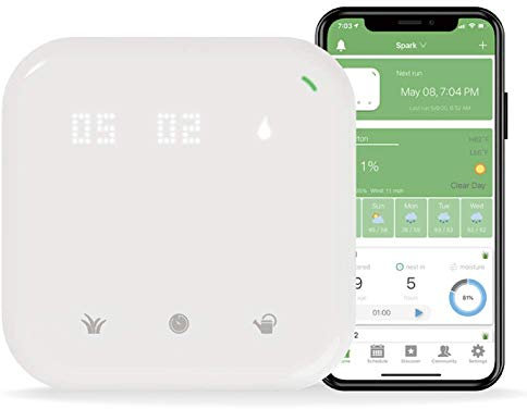 Controlador de riego inteligente Netro Spark con wifi, previsión meteorológica, acceso remoto (8 zonas)