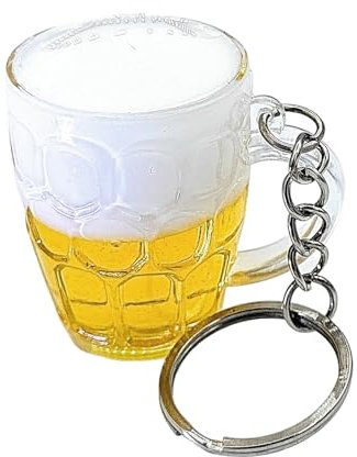 Promotech Einzigartiger Oktoberfest Bierkrug-Schlüsselanhänger aus Harz für Erwachsene: Tradition mit einem Hauch von Eleganz