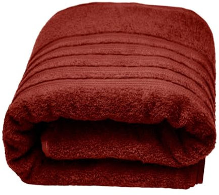 Lashuma Saunatuch für Männer 80x200 cm, Saunahandtuch groß, London Liegetuch XXL Rost - Braun