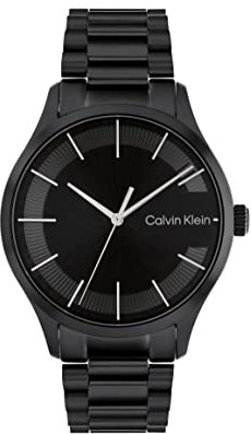 Calvin Klein Analog Quarzuhr Für Männer und Frauen Kollektion Iconic Bracelet - 40MM mit Schwarzes Edelstahlarmband - 25200040