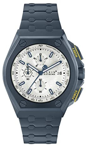 Philipp Plein Herren Uhr Chrono Quarz Plein Extreme Gold PWGAA0621 Edelstahl