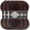 Alize 5 x 100g Superlana Midi Türkische Premium Wolle Baumwolle und Acryl Uni Handstrickgarne | Yarn | Garn | Strickgarn Einfarbig Baby zum Häkeln Stricken Kleidung Schals (Brown | 26)