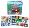MAGNIKON Magnetspiel mit Magnete, Motorikspielzeug mit großem Spielfeld für die Beschäftigung bei der Autofahrt, Spiel für Unterwegs mit Magnetpuzzlen, Magnetbuch (Fahrzeuge)