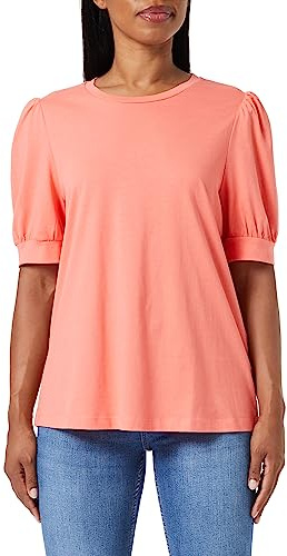 VERO Moda Women's Vmkerry 2/4 O-Neck Top VMA Noos Shirt, Georgia Peach, L