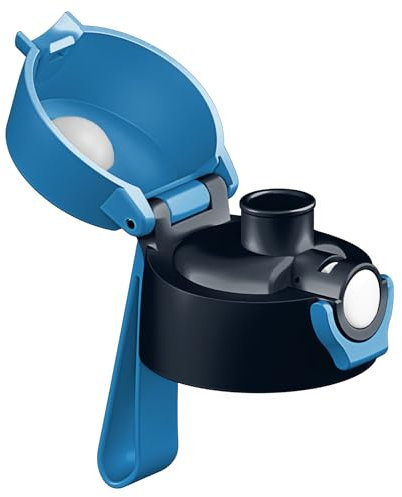 Jarlson Ersatzdeckel Edelstahl Flasche mit CHUG Deckel (Blau-Schwarz)