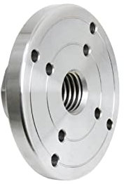 KIHENE 4''100 mm Holzdrehmaschine Frontplatte for M33 M18 1 Zoll Gewinde Holzbearbeitungsmaschine Drehfutter Flansch Frontplatte (Color : 1 Inch x 8 TPI)