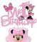 JUYRLE Pink 1 Year Old Cake Topper - My 1st Pink Mouse Cartoon Happy Party Decorations First Birthday Party Supplies Decor for Kids Girls Birthday Baby Shower