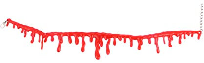 jojofuny 3stücke Gruselige Tropfen Halskette Halloween Kostümzubehör Für Partys Und Cosplay Rote Simulation Blutflecken Für Und Familie