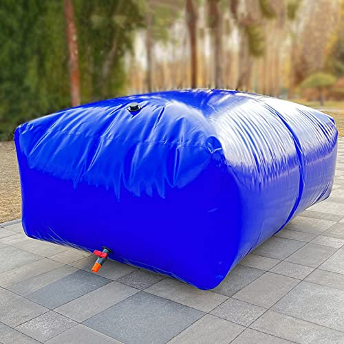 Wasserspeicherblase Wassertank für LKW-Ladefläche, 200 Gallonen/ 500 Gallonen/ 1000/ 1500 Gallonen, Speicherblase/Zisterne für Paddocks, Landwirtschaft, Gartenbewässerung, Blue Bag-Notfallträger mit