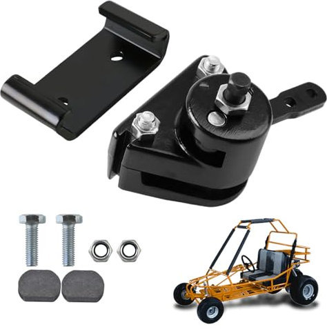PACEWALKER Go Kart Mechanical Brake Caliper and Bracket with Pads for Manco 9598 9597 Yerf-Dog, Carter, ASW, Bristers, Airheart MB-1 Predator 212cc 196cc 6.5hp gx160 Go Kart Brake System Black