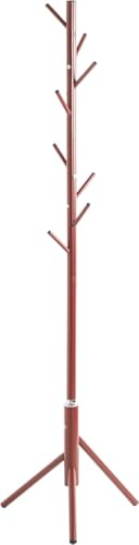 HAKU Garderobenständer rot, Metall Standgarderobe - Maße: H 173 x Ø 48 cm, Style: Traditional