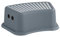 Tritthocker Fußhocker | Kunststoff | Grau | B 36 cm x H 13 cm x T 24 cm