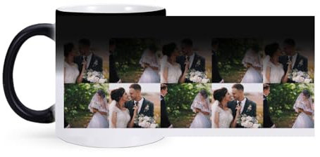 Tazas de café personalizadas que cambian de color, tazas de sublimación, taza mágica sensible al calor para hombres y mujeres, foto personalizada, novedad, regalos del día de San Valentín para el