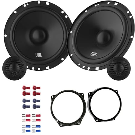 JBL Stage161CFS Lautsprecher mit Einbauset passend für MINI Mini R50 R53 2001-2006 Türen vorne 450 Watt 165mm 2 Wege Kompo