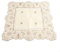 Schöne bestickte Spitzen-Tischdecke, weißer Satin-Stoff, perfekt für Feiern (3# (1# (quadratisch 40 x 40 cm)
