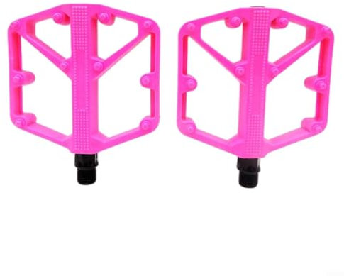 LVYXON Mountainbike-Pedale aus Aluminiumlegierung, DU-Lager, rutschfestes Lauffläche für Rennrad, buntes Fahrradpedal, Fahrradpedal (rosa)