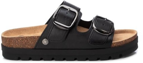 REFRESH - Sandalia Mujer Negro - Calzado Cómodo y Versátil - Moda casual - Modelo 17272103 (Talla 38)