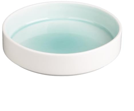 Olympia Fondant Porcelain Stacking Bowls 215mm, Mint (Pack of 4) | Space-saving shape offers neat cupboard storage, with an 8.5-inch diameter tailored for busy commercial food service.